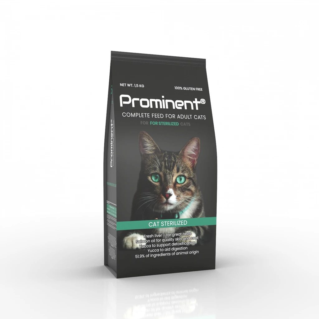 PROMINENT szárazeledel, ivartalanított macskáknak, 1,5 kg | Szárazeledel |  Macskaeledel, PROMINENT állateledel | HECHT