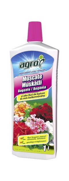 AGRO Muskátli és balkonnövény tápoldat 1l | Növényvédelem | Növényápolási  kellékek | HECHT