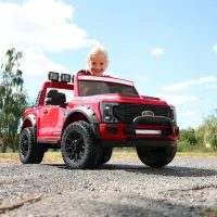 Akkumulátoros kisautó Ford F450 piros