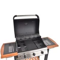 HECHT FIRE WOOD 3 - Gázos kerti grill