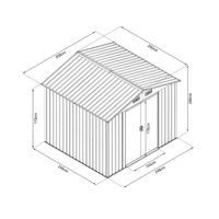 HECHT 8 X 8 PLUS - Kerti szerszámtároló ház