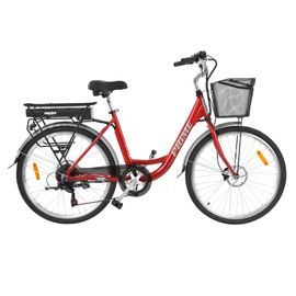 HECHT PRIME RED - Elektromos kerékpár+kosár