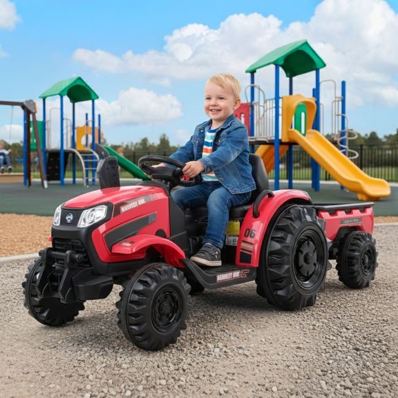 HECHT 50435 RED - Akkumulátoros gyerek traktor