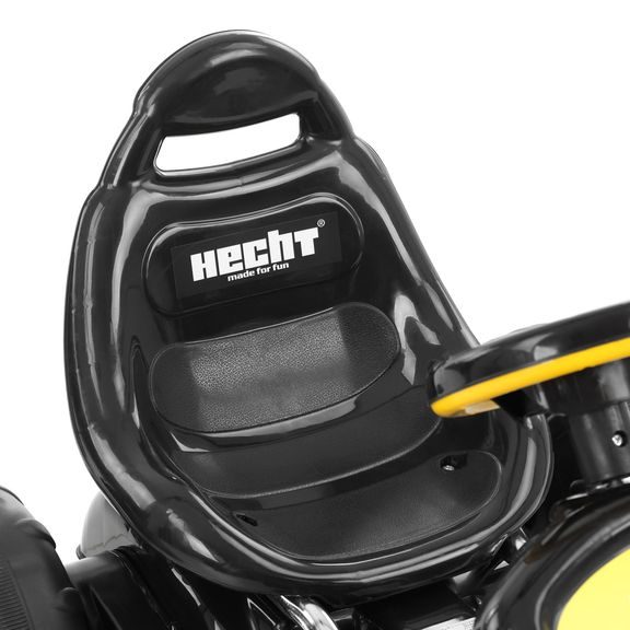 HECHT 59789 - Gokart fekete/sárga, 3-6 éves korig