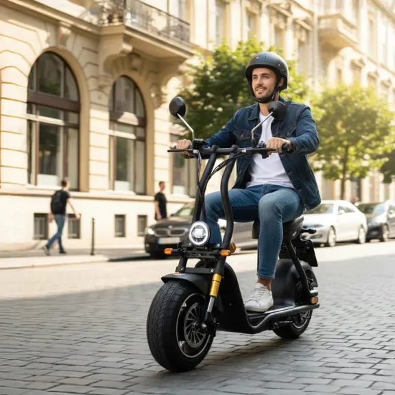 Akkumulátoros robogó Cocis mini carbon