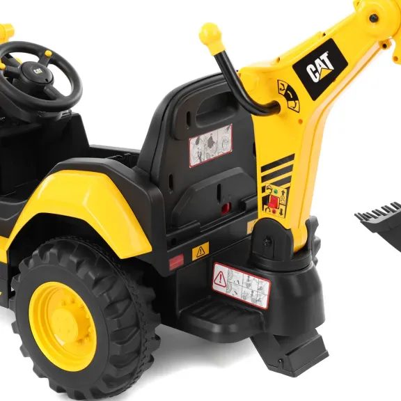 CAT BACK HOE YELLOW - Akkumulátoros gyerek rakodógép