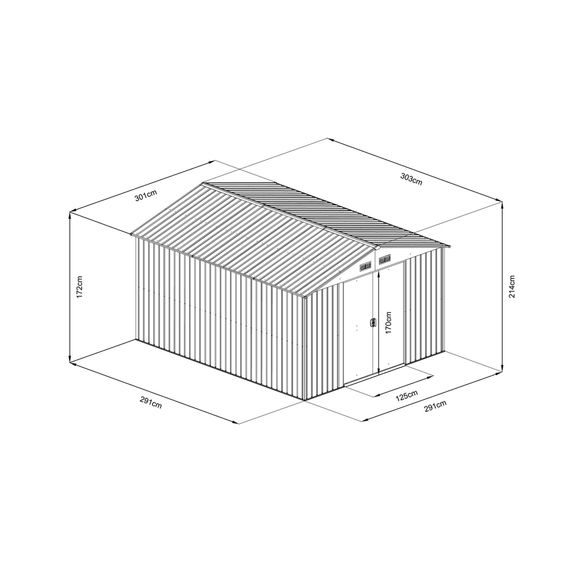 HECHT 10 X 10 PLUS - Kerti szerszámtároló ház
