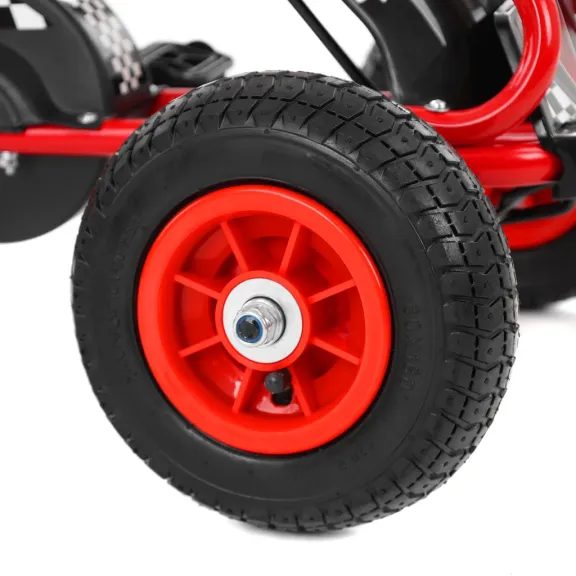 Pedálos gokart piros