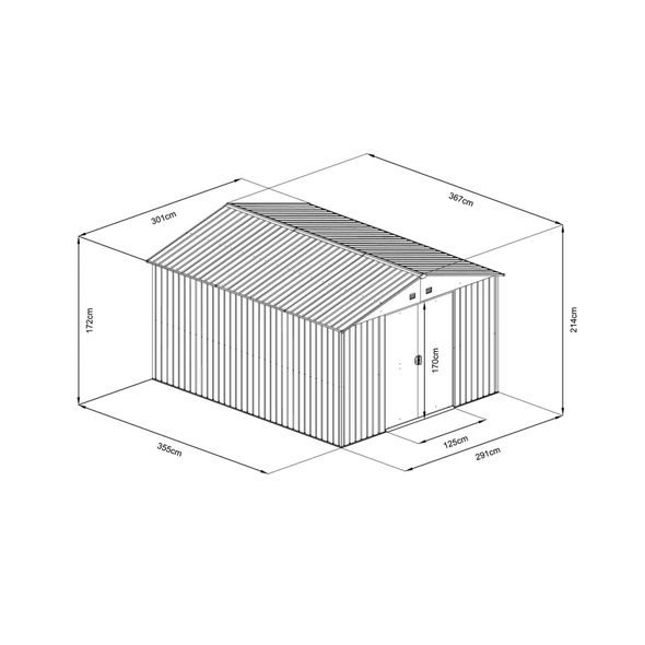 HECHT 12 X 10 PLUS - KERTI SZERSZÁMTÁROLÓ HÁZ
