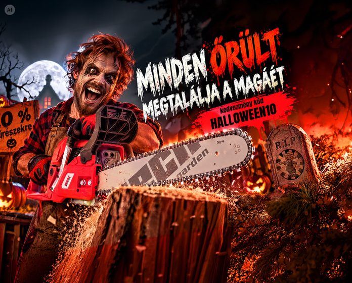 10% kedvemény láncfűrészekre a HALLOWEEN10 kuponkóddal