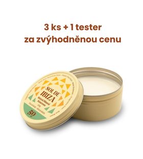 3x Sol de Ibiza opalovací krém SPF 50 100 g + 1x tester za ZVÝHODNĚNOU CENU