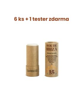 6x Sol de Ibiza balzám na rty SPF 15 5 g + 1x tester ZDARMA