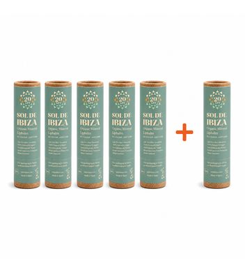 Sol de Ibiza Bio minerální balzám na rty SPF 20 5 + 1 zdarma