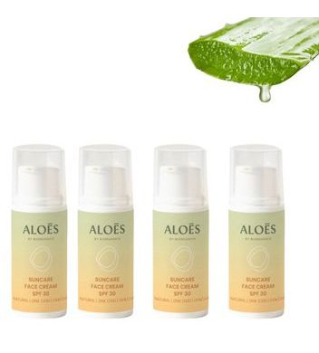 Aloés Opalovací krém na obličej SPF30 - 4x 5ml