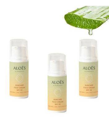 Aloés Opalovací krém na obličej SPF30 - 3x 5ml