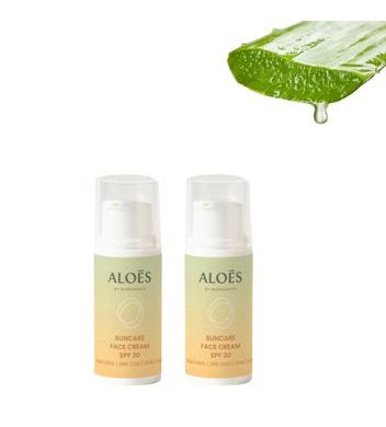 Aloés Opalovací krém na obličej SPF30 - 2x 5ml