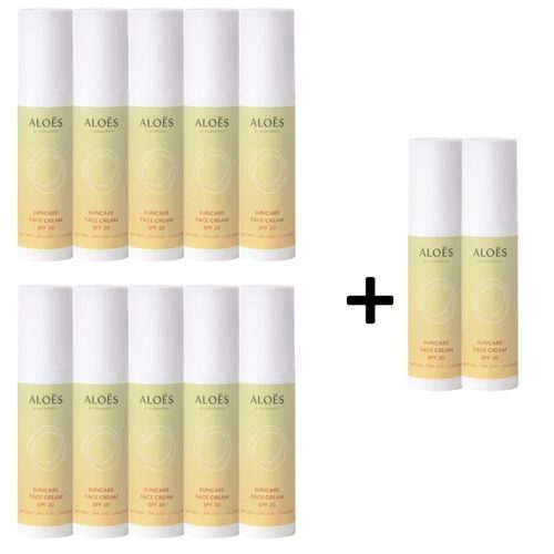Aloés Opalovací krém na obličej SPF30 10 + 2 zdarma