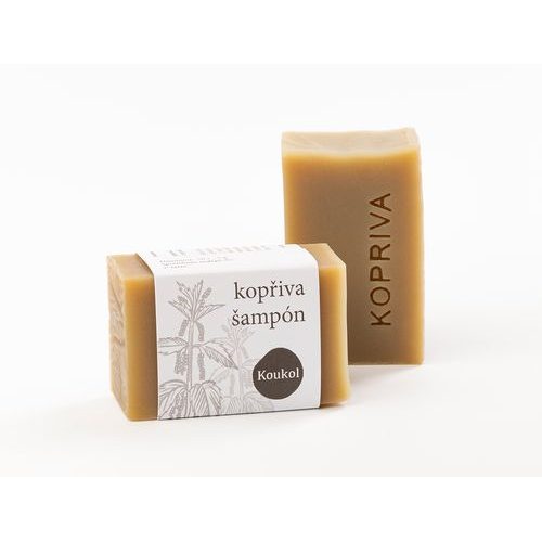 Koukol Přírodní tuhý šampón kopřiva