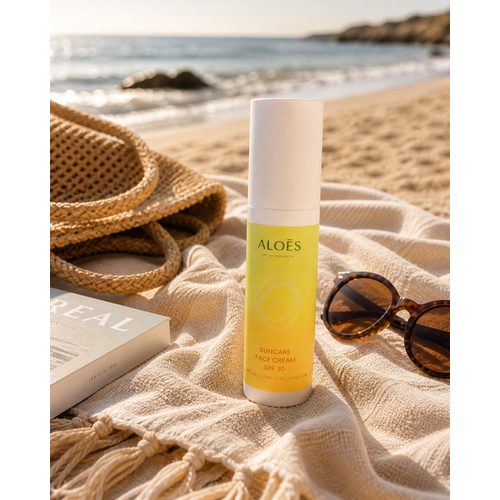 Aloés Opalovací krém na obličej SPF30