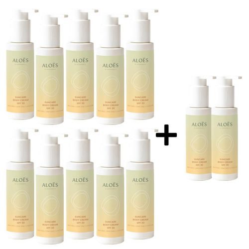 Aloés Opalovací krém na tělo SPF30 10 + 2 zdarma
