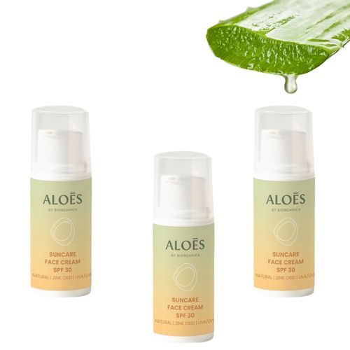 Aloés Opalovací krém na obličej SPF30 - 3x 5ml