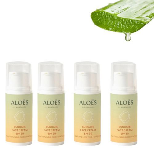 Aloés Opalovací krém na obličej SPF30 - 4x 5ml