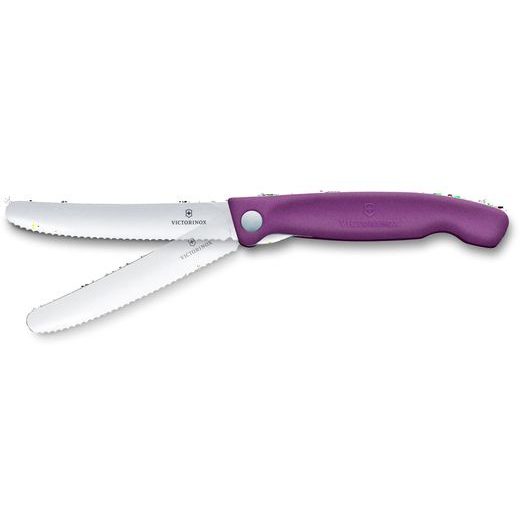 PIKNIKOVÝ NŮŽ VICTORINOX SWISS CLASSIC WAVY 11CM FIALOVÝ 6.7835.FC1 - KAPESNÍ NOŽE - PŘÍSLUŠENSTVÍ
