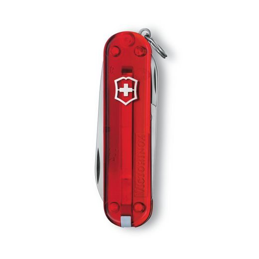 NŮŽ VICTORINOX CLASSIC SD RED TRANSPARENT - KAPESNÍ NOŽE - PŘÍSLUŠENSTVÍ