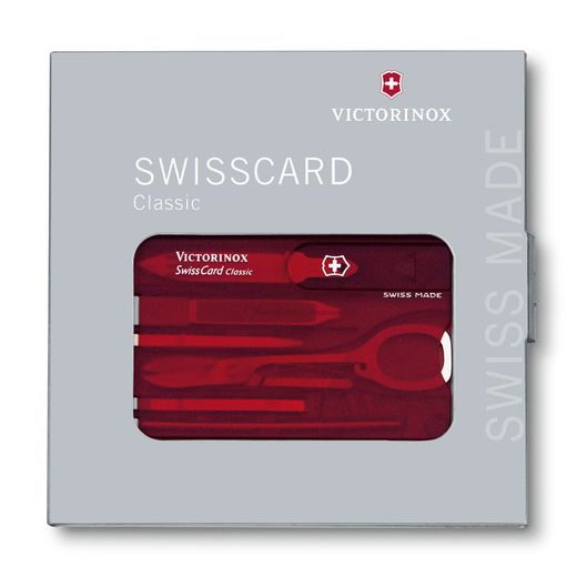 VICTORINOX SWISSCARD CLASSIC RED - KAPESNÍ NOŽE - PŘÍSLUŠENSTVÍ