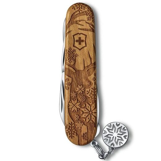 NŮŽ VICTORINOX SUPER TINKER WOOD WINTER MAGIC LIMITED EDITION 2022 1.4701.63E1 - KAPESNÍ NOŽE - PŘÍSLUŠENSTVÍ