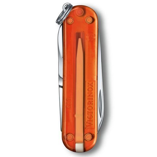 NŮŽ VICTORINOX CLASSIC SD TRANSPARENT COLORS FIRE OPAL - KAPESNÍ NOŽE - PŘÍSLUŠENSTVÍ