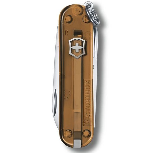 NŮŽ VICTORINOX CLASSIC SD TRANSPARENT COLORS CHOCOLATE FUDGE - KAPESNÍ NOŽE - PŘÍSLUŠENSTVÍ