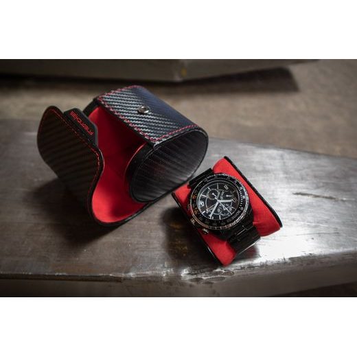 POUZDRO NA HODINKY FRIEDRICH LEDERWAREN CARBON 32057-2 - BOXY NA HODINKY - PŘÍSLUŠENSTVÍ