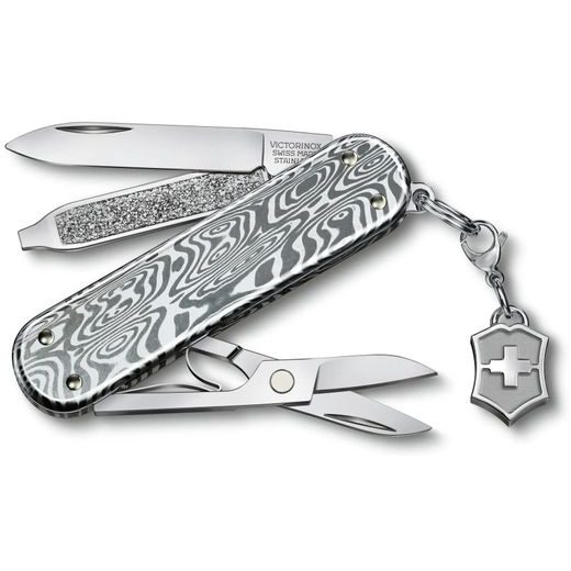 NŮŽ VICTORINOX CLASSIC SD BRILLIANT DAMAST 0.6221.34 - KAPESNÍ NOŽE - PŘÍSLUŠENSTVÍ