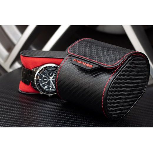 POUZDRO NA HODINKY FRIEDRICH LEDERWAREN CARBON 32057-2 - BOXY NA HODINKY - PŘÍSLUŠENSTVÍ