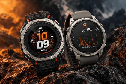 AMOLED, který pije slunce: Amazfit T-Rex Dual Solar proti Garmin Fenix 9 Pro Solar 51 mm
