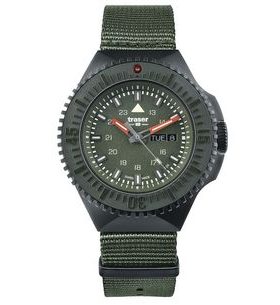 TRASER P69 BLACK STEALTH GREEN NATO - TACTICAL - HODINKY