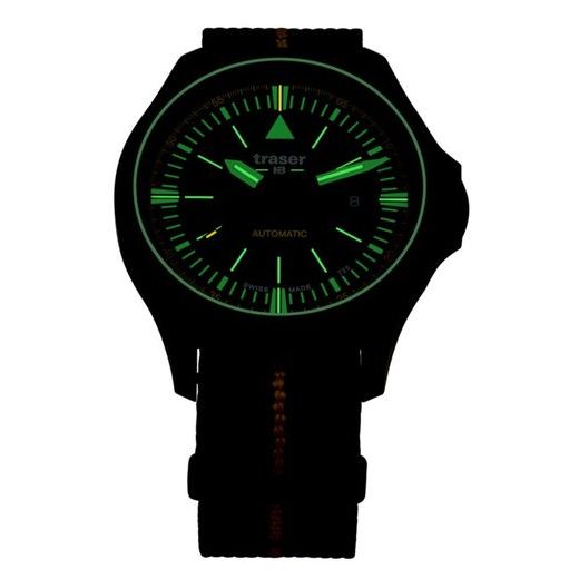 TRASER P67 OFFICER PRO AUTOMATIC BLACK/YELLOW NATO - HERITAGE - HODINKY