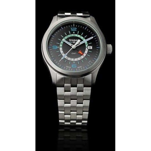 TRASER AURORA GMT SILVER - OCEL - CLASSIC - HODINKY