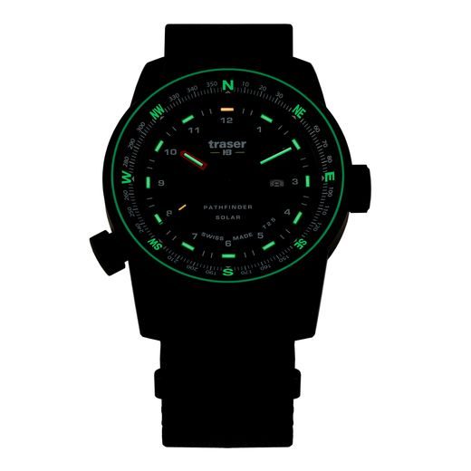 TRASER P68 PATHFINDER SOLAR BLACK ČERNÉ NATO - TACTICAL - HODINKY