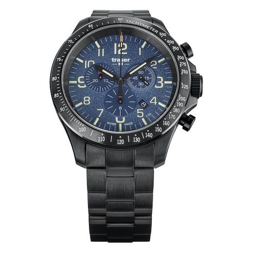 TRASER P67 OFFICER PRO CHRONOGRAPH BLUE OCEL - HERITAGE - HODINKY