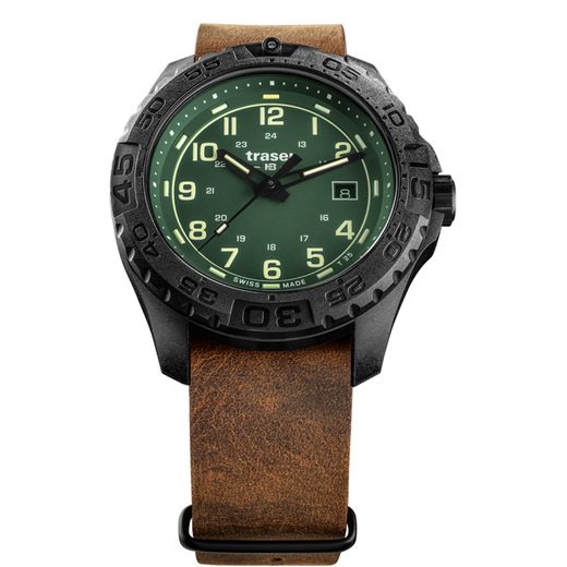 TRASER P96 OUTDOOR PIONEER EVOLUTION GREEN KŮŽE - SPORT - HODINKY