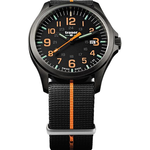 TRASER P67 OFFICER PRO GUNMETAL BLACK/ORANGE NATO - HERITAGE - HODINKY