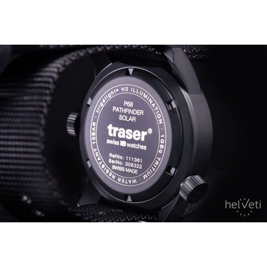 TRASER P68 PATHFINDER SOLAR BLACK ČERNÉ NATO - TACTICAL - HODINKY