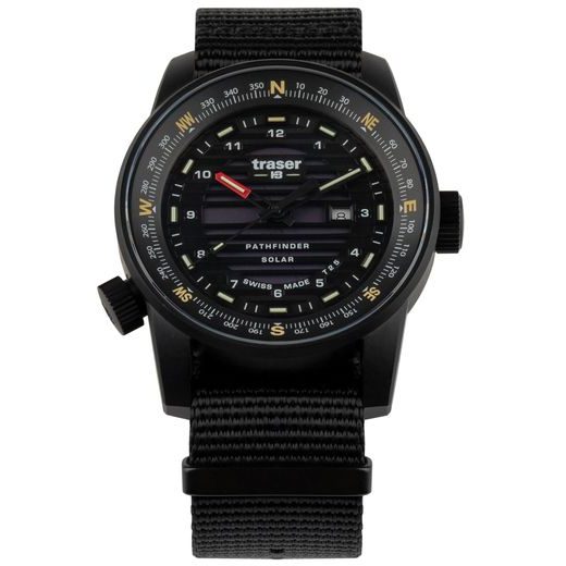 TRASER P68 PATHFINDER SOLAR BLACK ČERNÉ NATO - TACTICAL - HODINKY