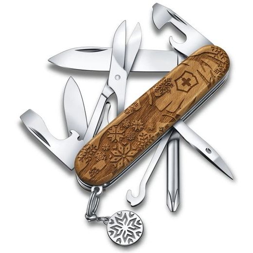 NŮŽ VICTORINOX SUPER TINKER WOOD WINTER MAGIC LIMITED EDITION 2022 1.4701.63E1 - KAPESNÍ NOŽE - PŘÍSLUŠENSTVÍ