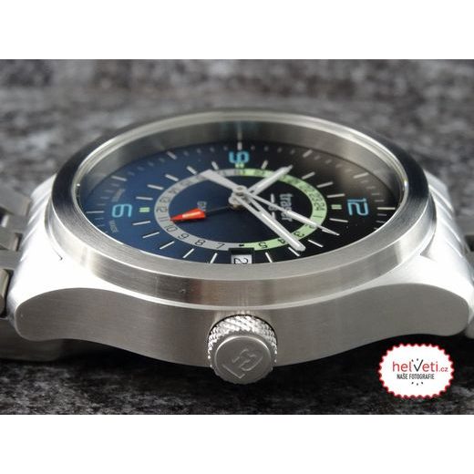 TRASER AURORA GMT BLUE - KŮŽE - CLASSIC - HODINKY