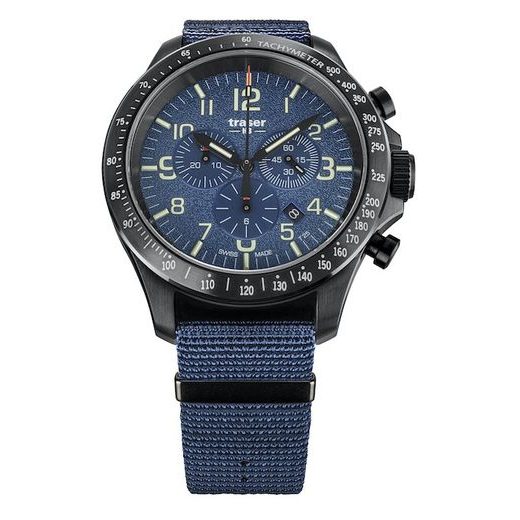 TRASER P67 OFFICER PRO CHRONOGRAPH BLUE NATO - HERITAGE - HODINKY