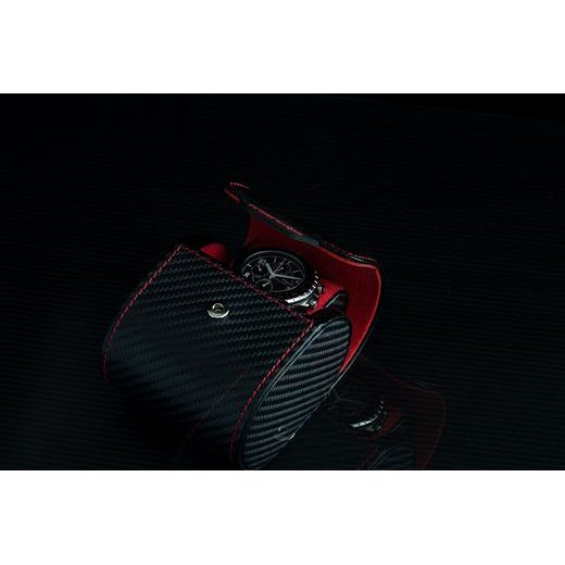 POUZDRO NA HODINKY FRIEDRICH LEDERWAREN CARBON 32057-2 - BOXY NA HODINKY - PŘÍSLUŠENSTVÍ