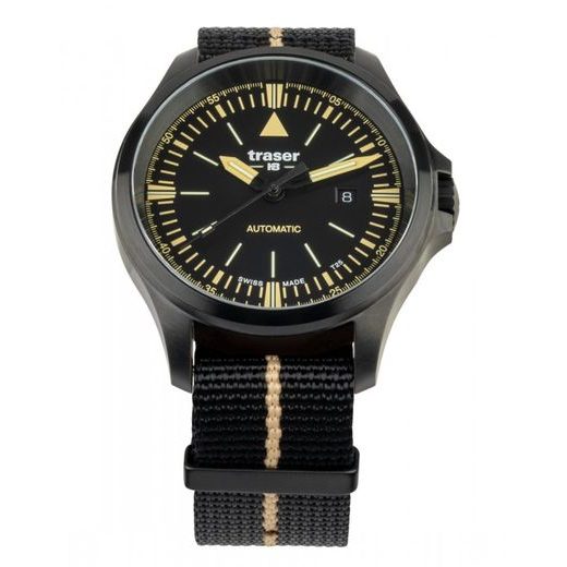 TRASER P67 OFFICER PRO AUTOMATIC BLACK/YELLOW NATO - HERITAGE - HODINKY